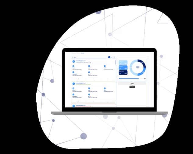 MailSentry's Detailed Analytics dashboard, highlighting various email campaign metrics and a pie chart for enhanced message performance insights